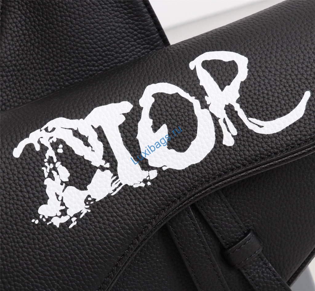 Dior 1ADPO093 Saddle Men Bag Grained Calfskin Black | dior 1adpo093 saddle men bag dior oblique jacquard 99 voguebags.ru