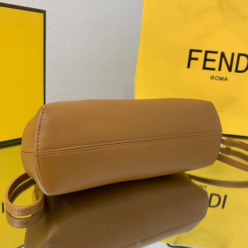 Fendi FIRST Small Bag 8BP129 Leather Brown | fendi first small bag leather 8bp129 48 voguebags.ru