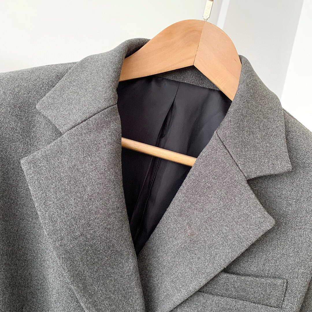 Prada Women's Clothing Single-Breasted Jacket Gray 88031 | img 9930 voguebags.ru