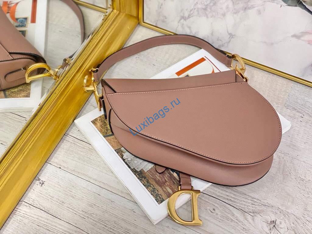Dior M0446 Dior Saddle Bag M0447 Light Pink Goatskin Gold Hardware | voguebags.ru 62