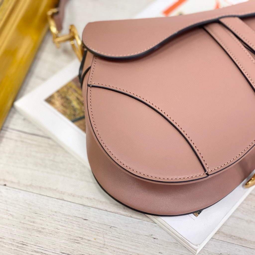 Dior M0446 Dior Saddle Bag M0447 Light Pink Goatskin Gold Hardware | voguebags.ru 64