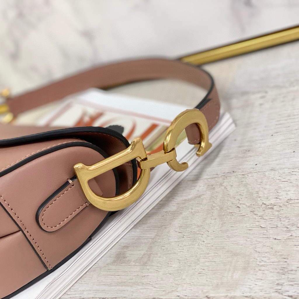 Dior M0446 Dior Saddle Bag M0447 Light Pink Goatskin Gold Hardware | voguebags.ru 66