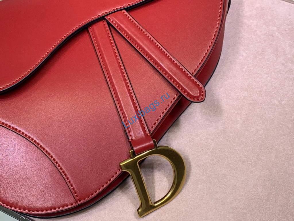 Dior M0446 Dior Saddle Bag M0447 Red Goatskin Gold Hardware | voguebags.ru 91