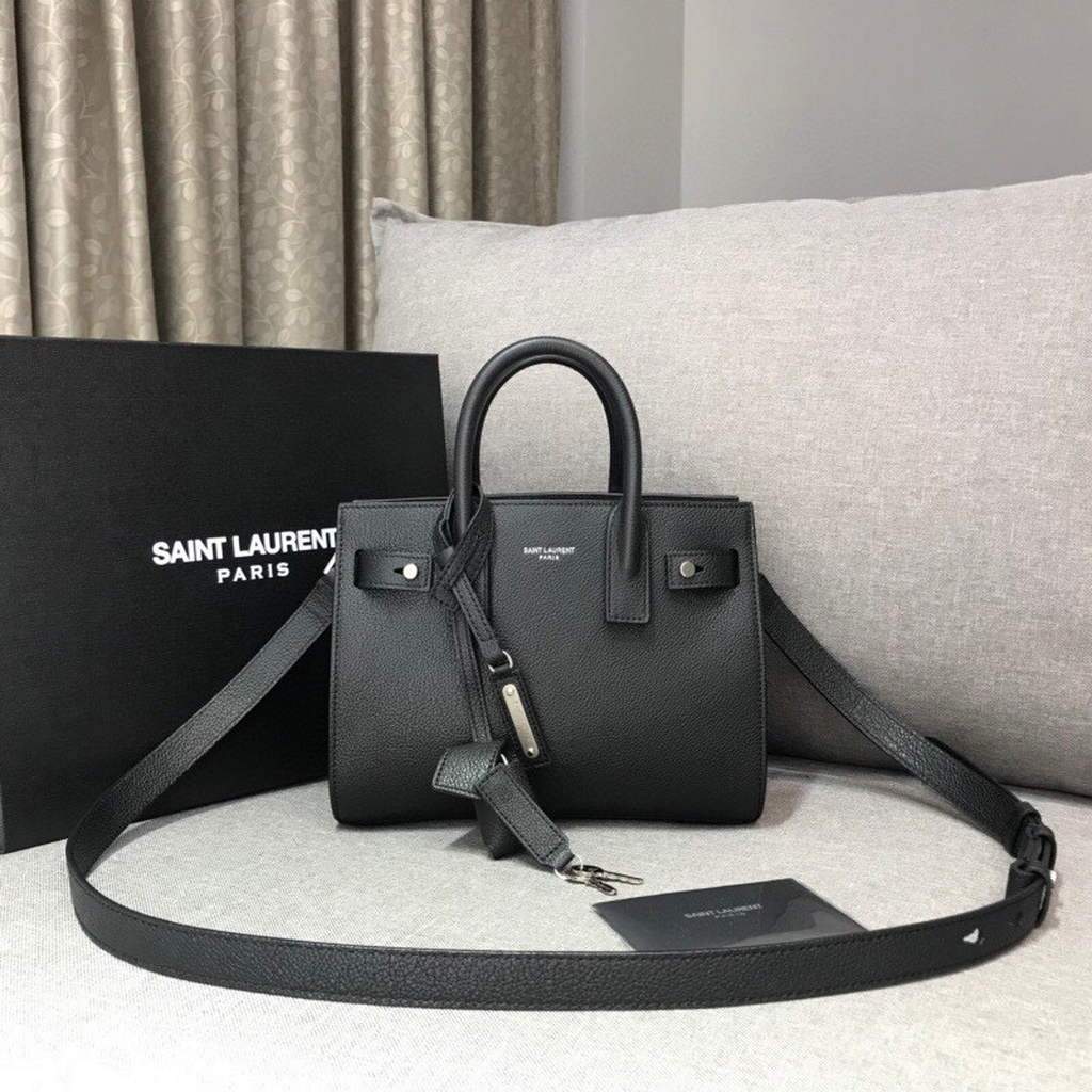 YSL 392035 Sac de Jour Nano in Grained Leather Black
