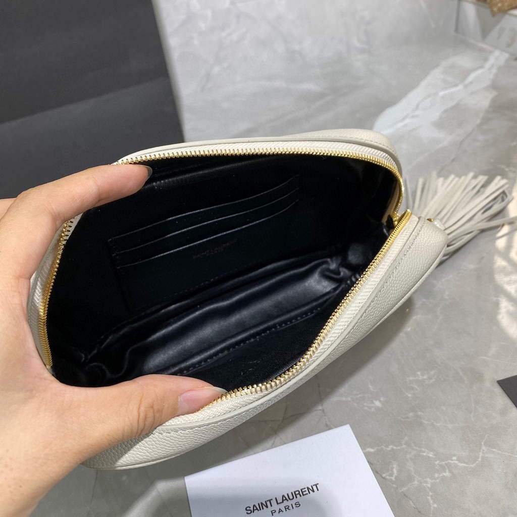 YSL 612579 Yves Saint Laurent 585040 Lou Mini Bags White with gold | ysl 612579 yves saint laurent 585040 lou mini bags 27