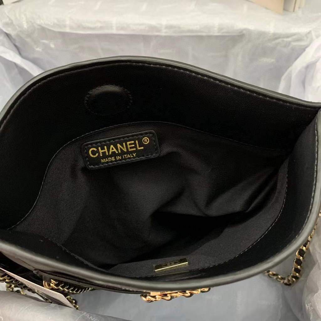 Chanel AS2973 Shopping Bag Calfskin Black | chanel as2973 shopping bag calfskin black 14