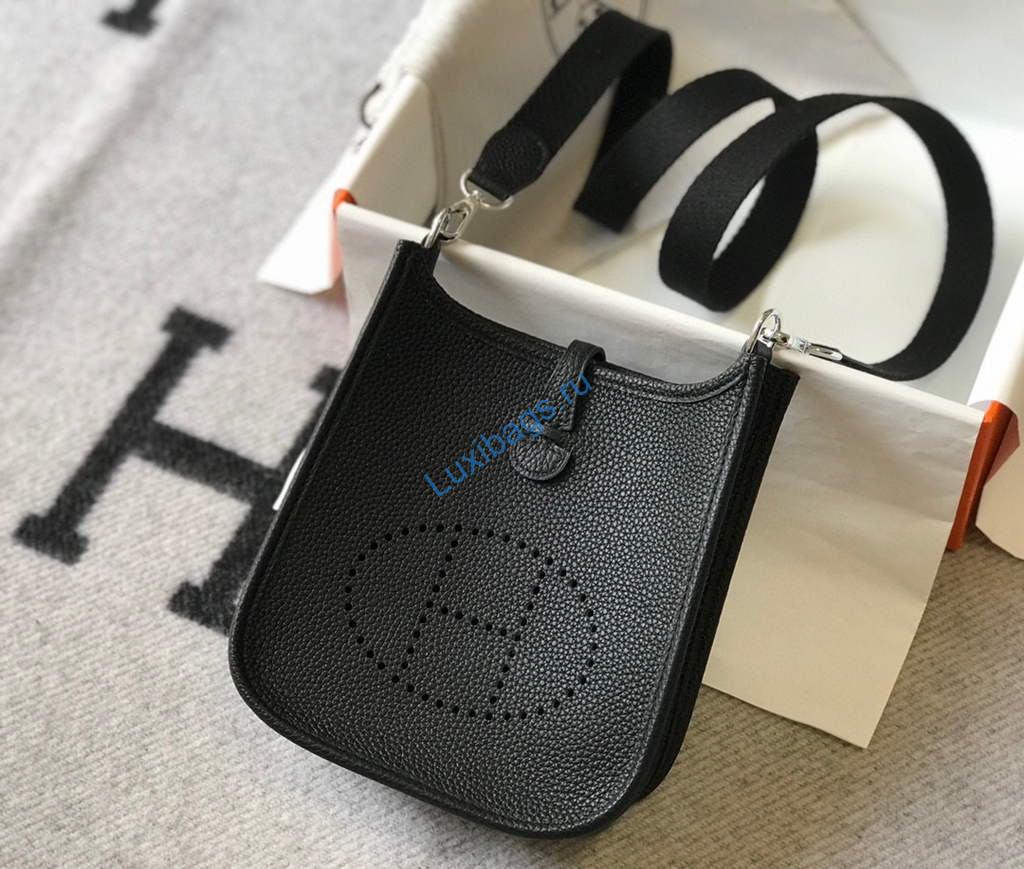 Hermes Evelyne Bag Designer Hermes Mini Crossbody Real Bag 20421 Black | hermes evelyne bag designer hermes mini crossbody real bag 20420 3
