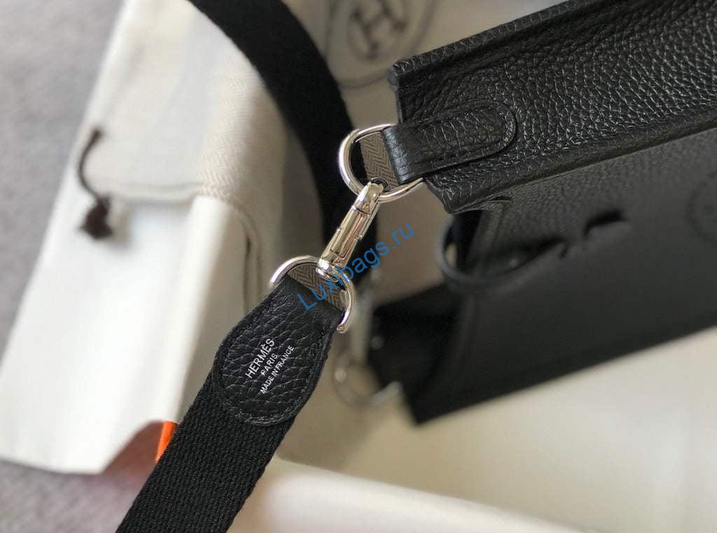 Hermes Evelyne Bag Designer Hermes Mini Crossbody Real Bag 20421 Black | hermes evelyne bag designer hermes mini crossbody real bag 20420 6
