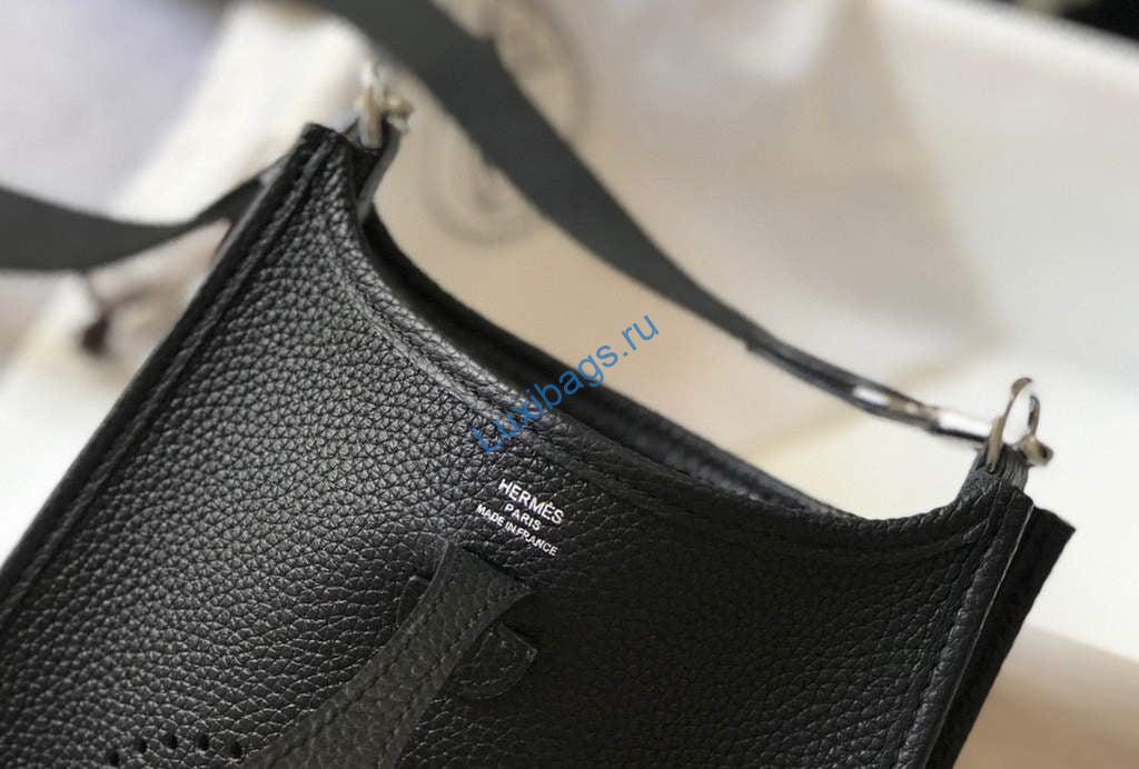 Hermes Evelyne Bag Designer Hermes Mini Crossbody Real Bag 20421 Black | hermes evelyne bag designer hermes mini crossbody real bag 20420 7