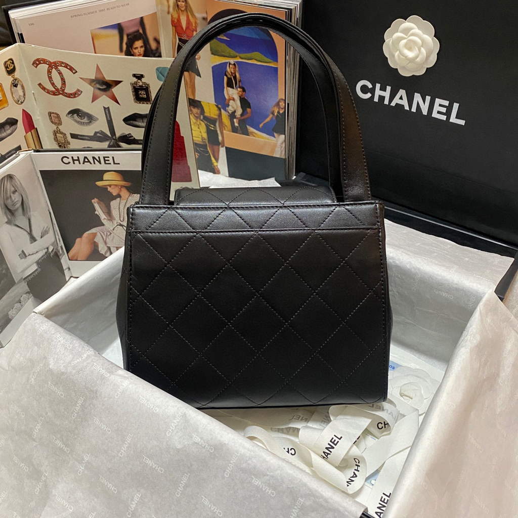 Chanel AS2457 Shoulder Shopping tote Bag Black | chanel as2457 shoulder shopping tote bag black 2