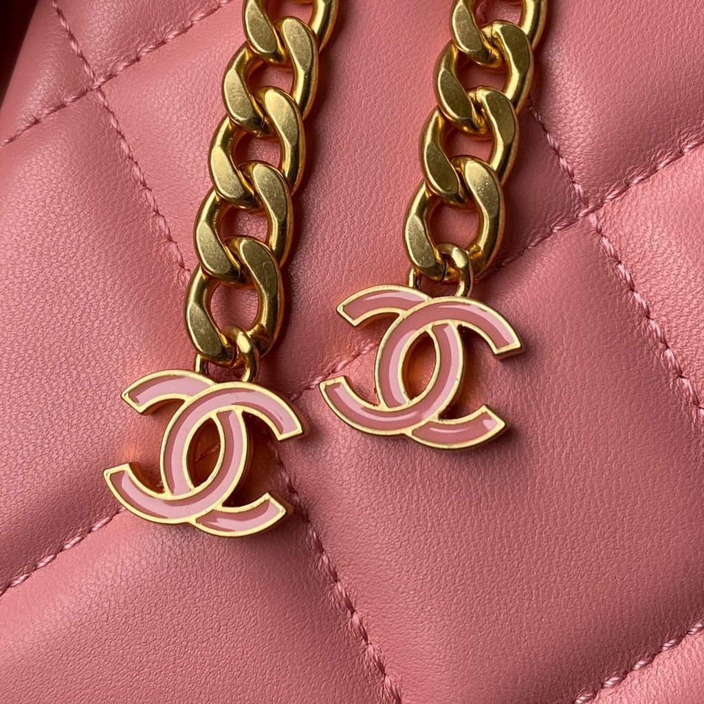 Chanel Flap Bag Lampskin Diamond AS1793 Pink | chanel flap bag lampskin diamond as1793 pink 4
