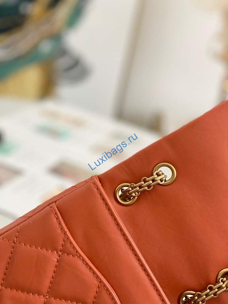 Chanel Flap Phone Shoulder bag Lampskin Red AS1326 Orange | chanel flap phone shoulder bag lampskin red as1326 red 17