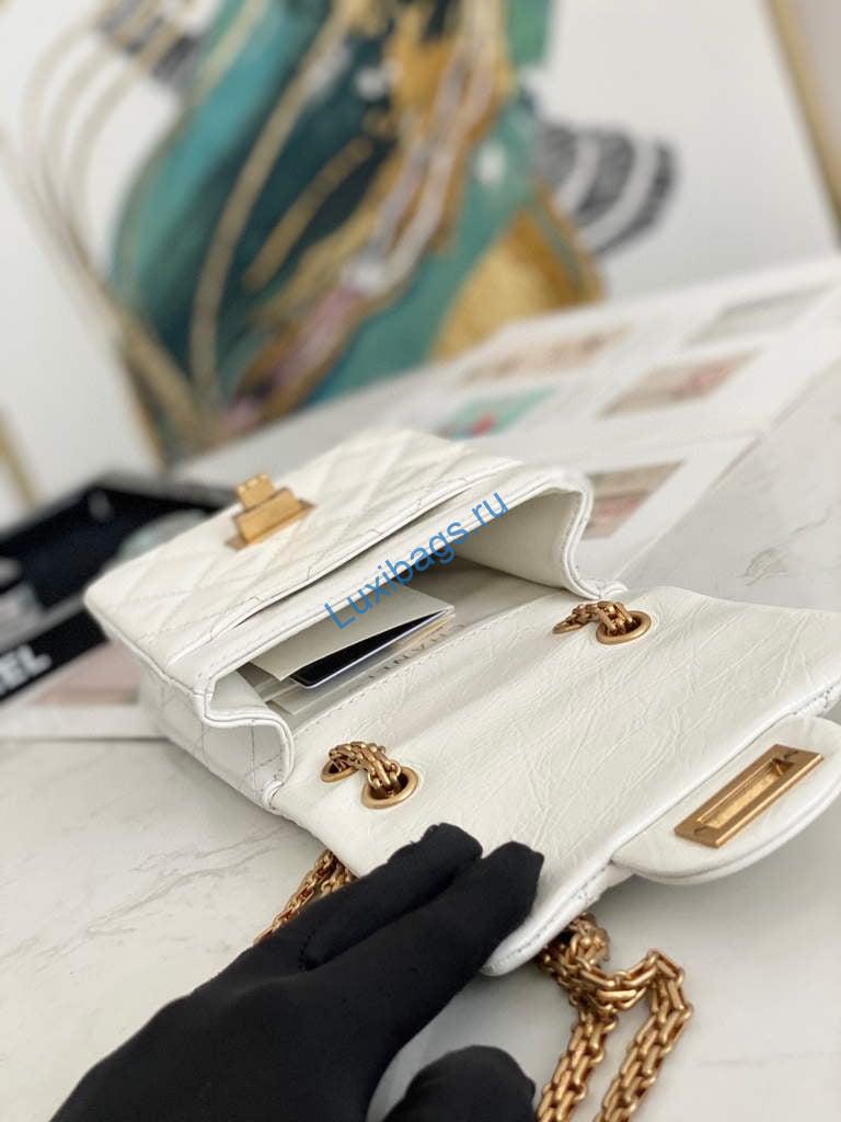 Chanel Flap Phone Shoulder bag Lampskin Red AS1326 White | chanel flap phone shoulder bag lampskin red as1326 red 27