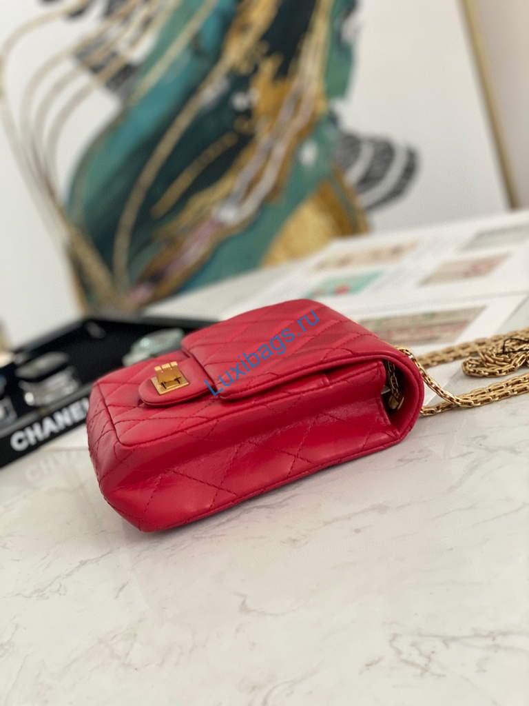 Chanel Flap Phone Shoulder bag Lampskin Red AS1326 Red | chanel flap phone shoulder bag lampskin red as1326 red 41