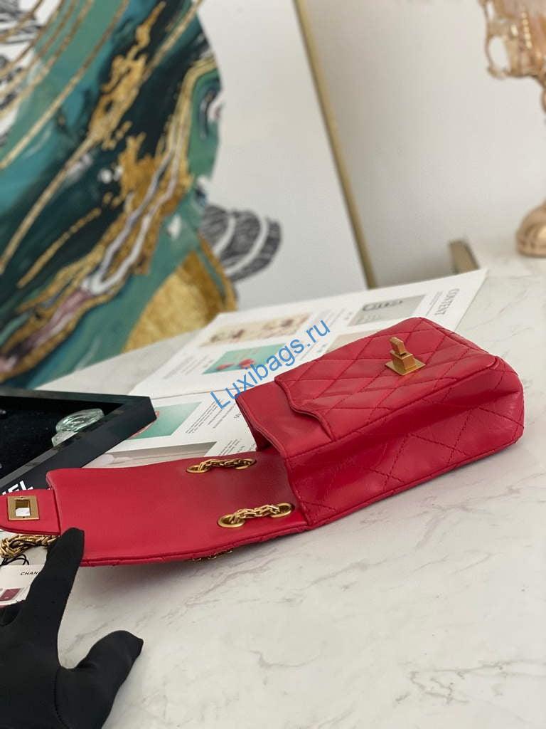 Chanel Flap Phone Shoulder bag Lampskin Red AS1326 Red | chanel flap phone shoulder bag lampskin red as1326 red 43