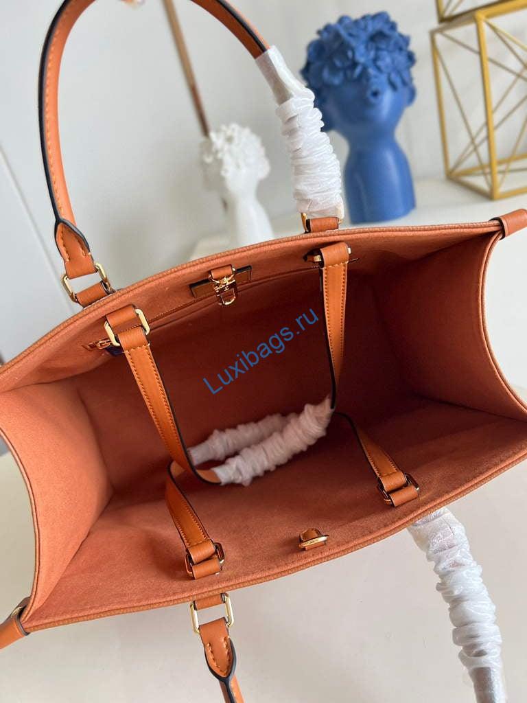 Louis Vuitton M46015 LV M46016 Onthego MM Monogram Arizona Brown | louis vuitton m46015 lv m46016 onthego mm monogram arizona brown 8