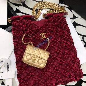 Chanel 99126 Small Box Bag Shoulder bag Red