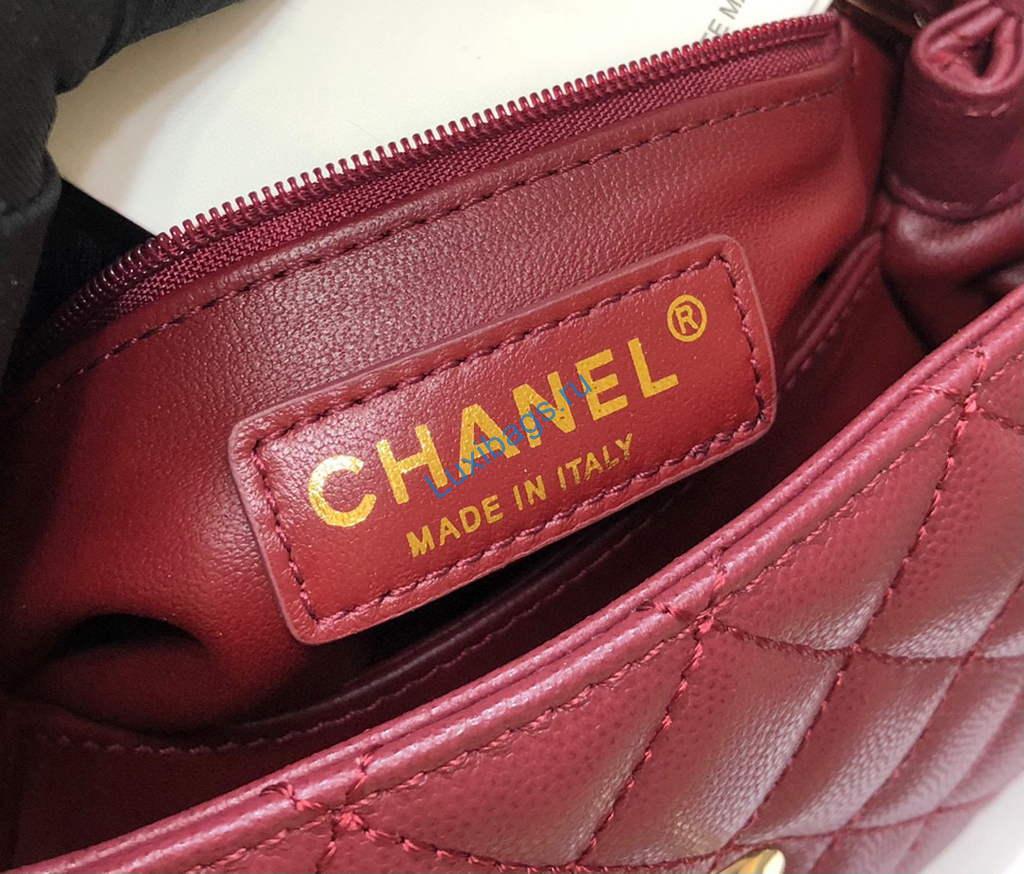 Chanel A92990 Medium Flap Bag With Top Handle Bag Wine Red | chanel a92990 meduim flap bag with top handle handbag 124