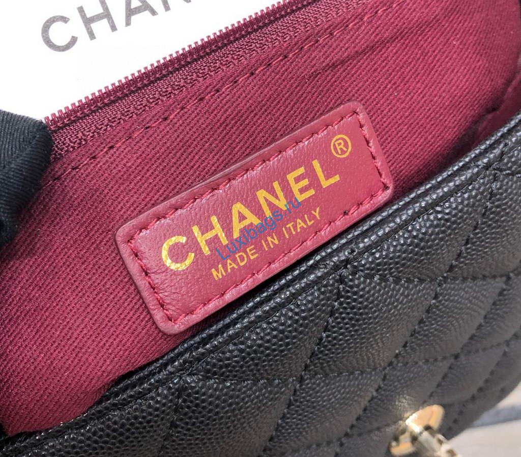 Chanel A92991 Large Flap Bag With Top Handle handBag Black | chanel a92991 large flap bag with top handle handbag 115