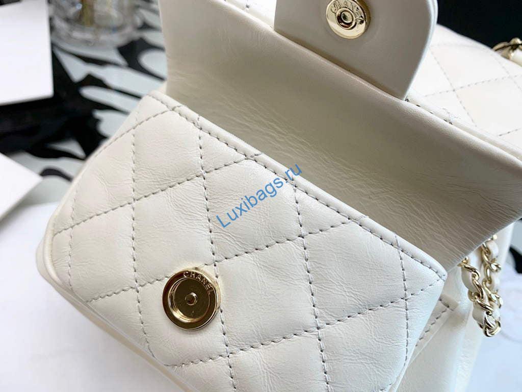 Chanel A99121 Backpack A3002 Calfskin White | chanel a99121 backpack a3002 calfskin red 14