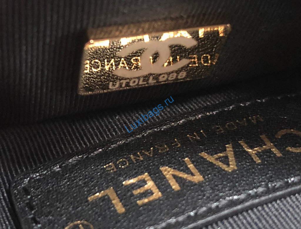 Chanel AS1115 Flap Bag Classic Velvet Black | chanel as1115 flap bag classic velvet 18