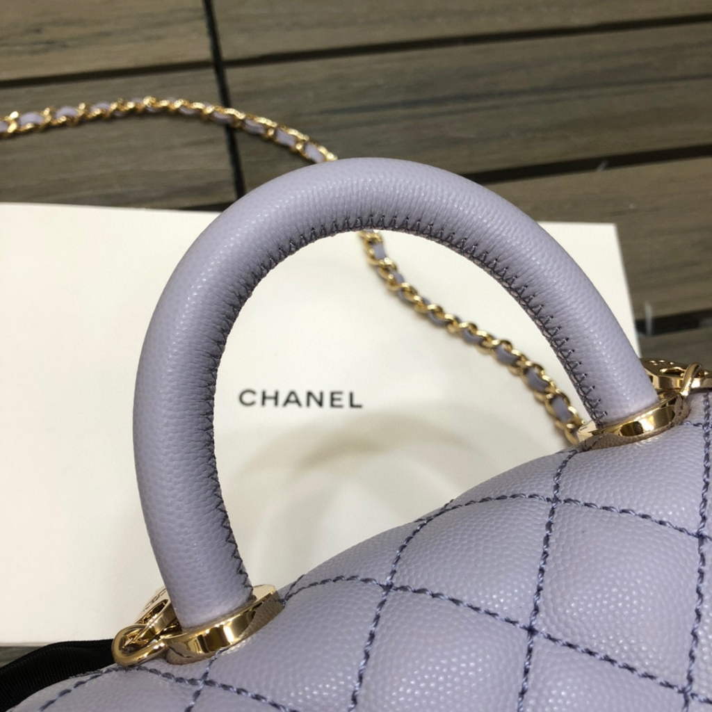 Chanel AS2215 mini flap bag with top handle Bag light blue | chanel as2215 mini flap bag with top handle bag light blue 43