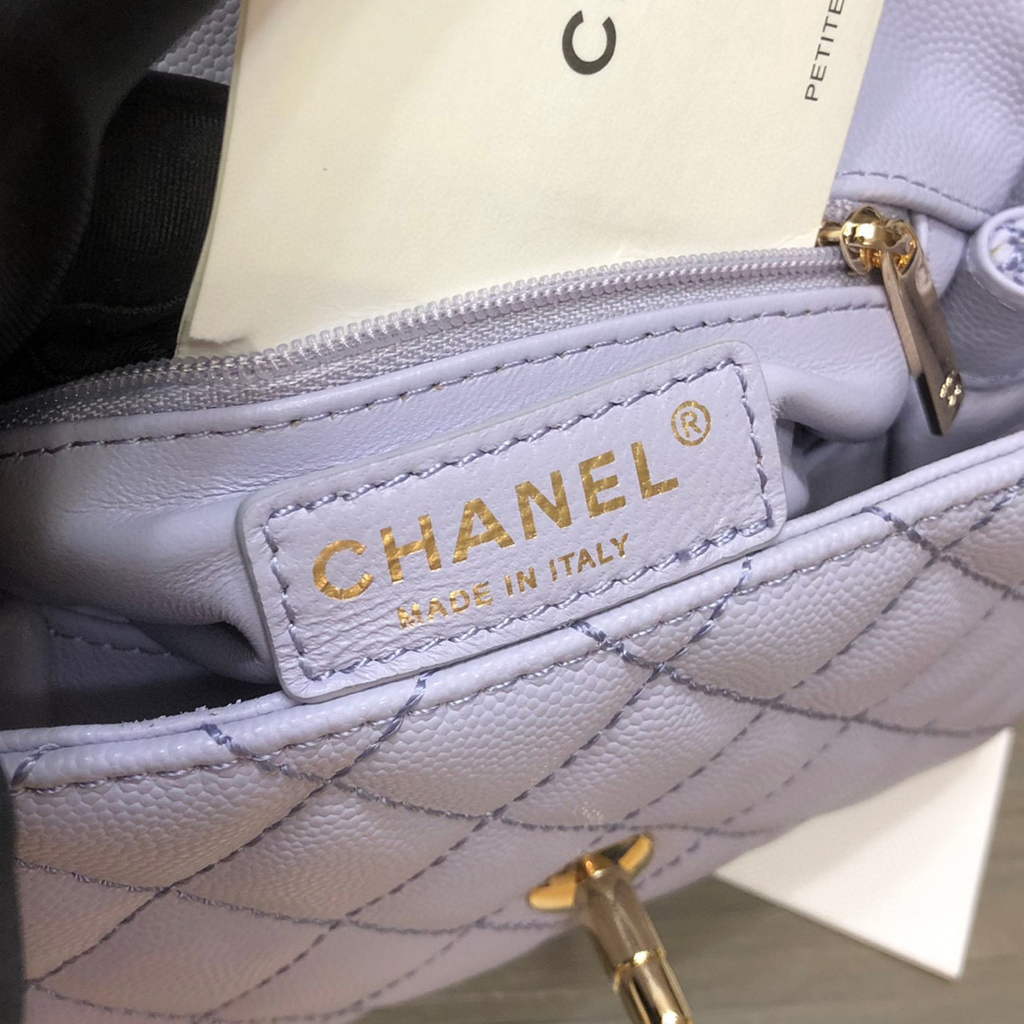 Chanel AS2215 mini flap bag with top handle Bag light blue | chanel as2215 mini flap bag with top handle bag light blue 46