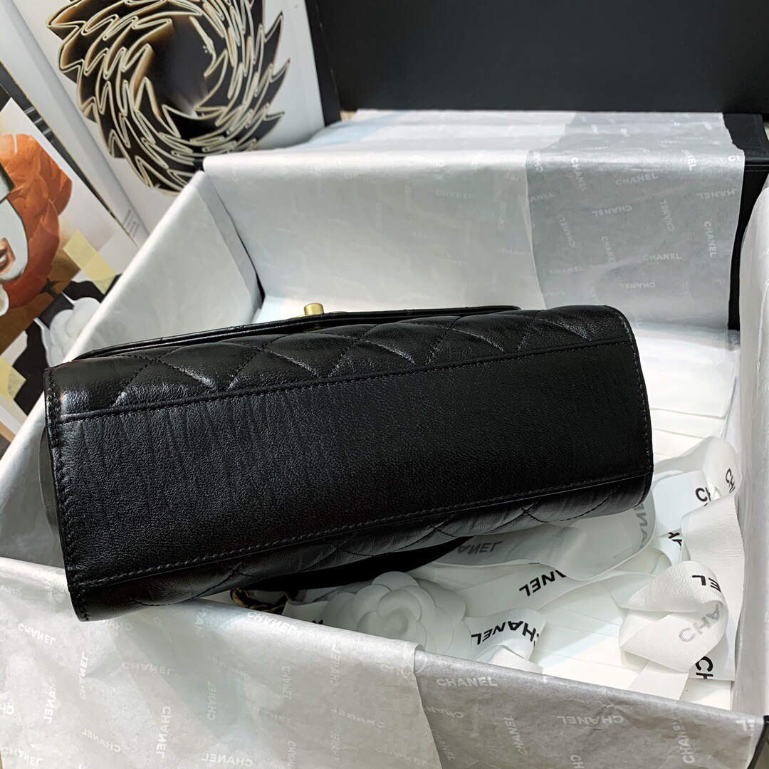 Chanel AS2478 Flap CC Wrapped Bag with Top Handle Black | chanel as2478 flap cc wrapped bag with top handle 15