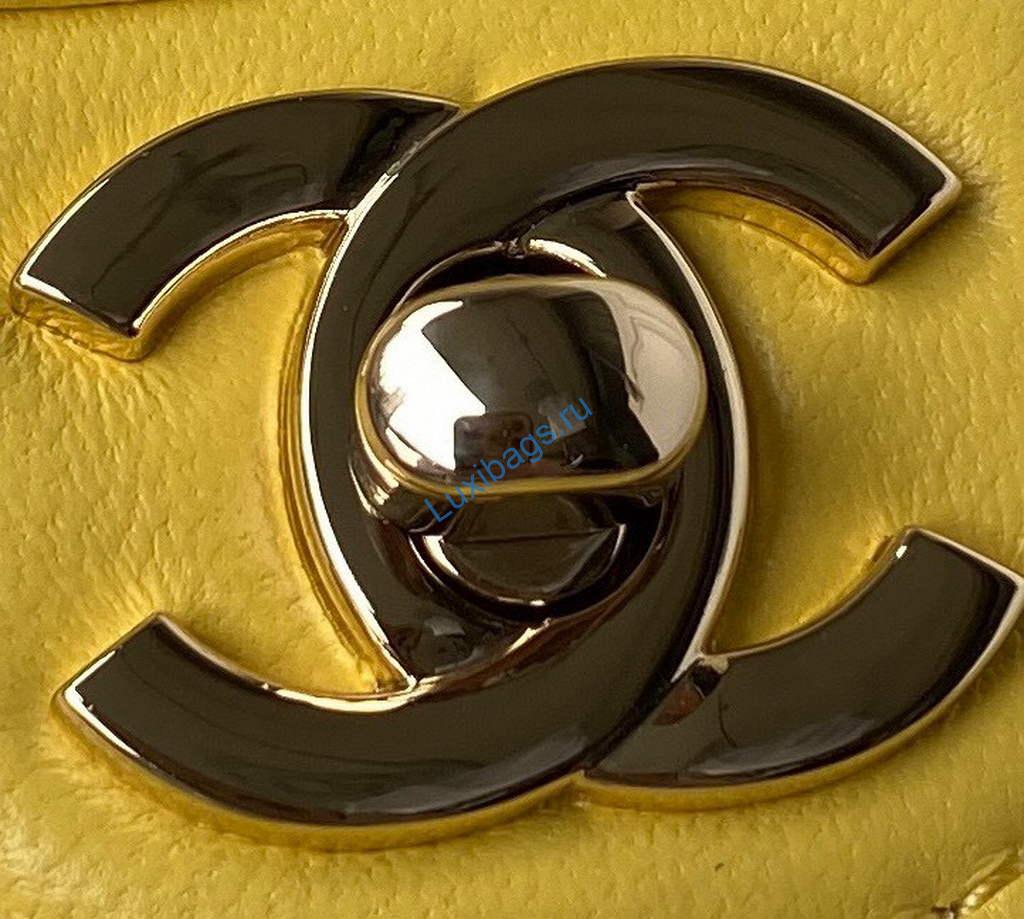 Chanel AS2927 heart clutch with chain Bag AP2784 Yellow | chanel as2927 flap bag lambskin yellow 03