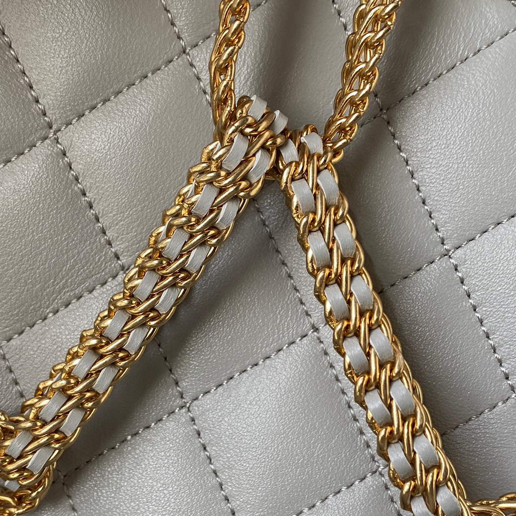 Chanel AS2977 Small Box Bag Shoulder bag Gray | chanel as2977 small box bag shoulder bag 23