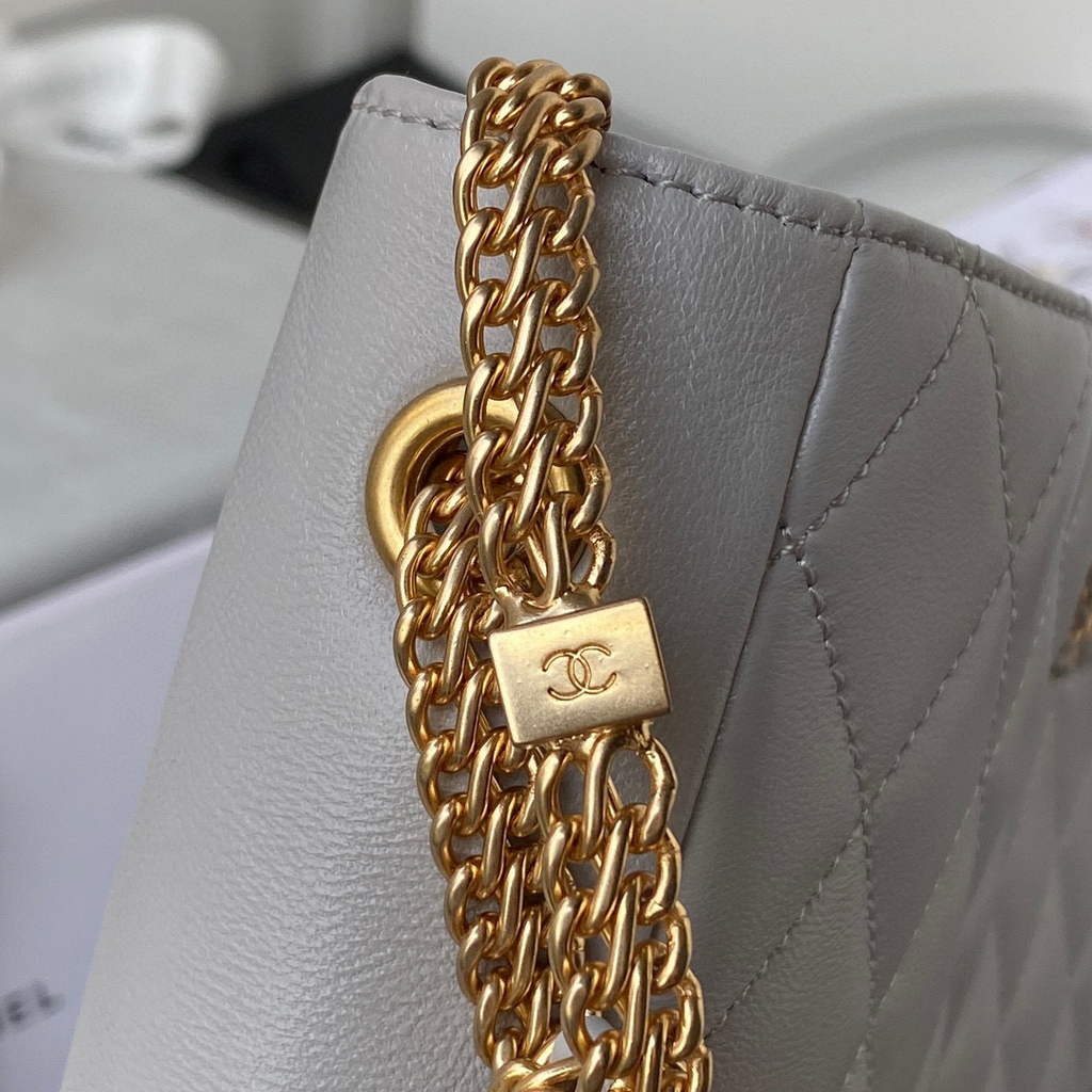 Chanel AS2977 Small Box Bag Shoulder bag Gray | chanel as2977 small box bag shoulder bag 24