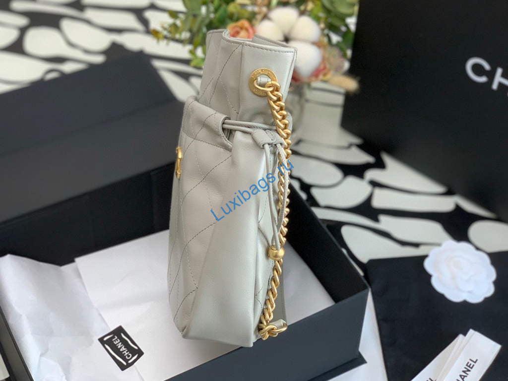 Chanel Bucket Bag 99128 Shoulder bag Gray | chanel bucket bag 99128 shoulder bag 14