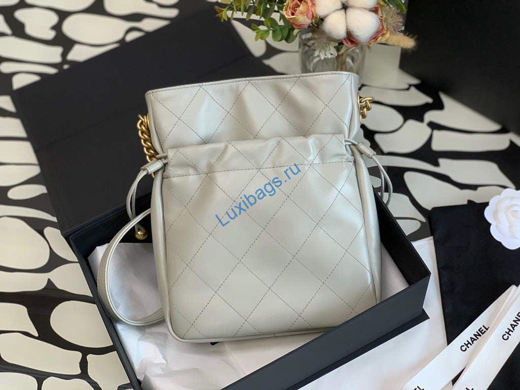 Chanel Bucket Bag 99128 Shoulder bag Gray | chanel bucket bag 99128 shoulder bag 16