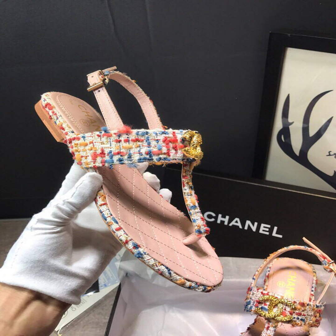 Chanel Women's Sandals Chanel Slippers Lambskin C90147 | chanel womens sandals chanel slippers lambskin 107