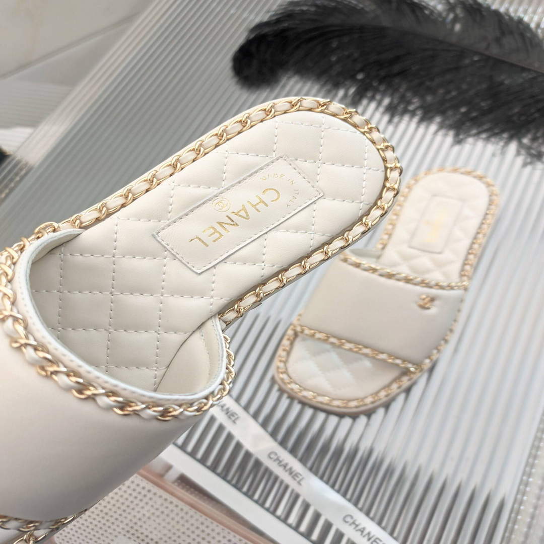 Chanel Women's Sandals Chanel Slippers Lambskin C90135 | chanel womens sandals chanel slippers lambskin 11
