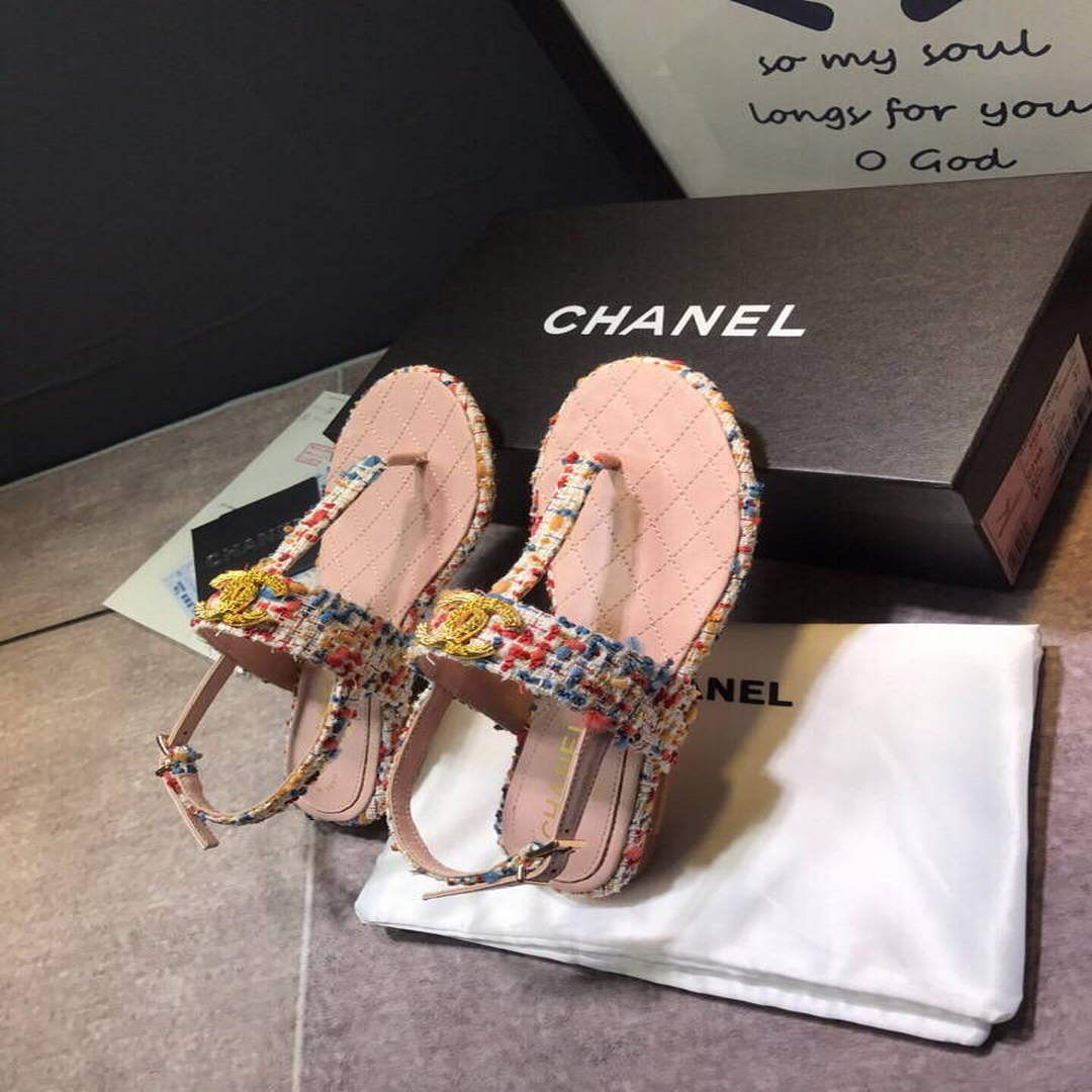 Chanel Women's Sandals Chanel Slippers Lambskin C90147 | chanel womens sandals chanel slippers lambskin 111