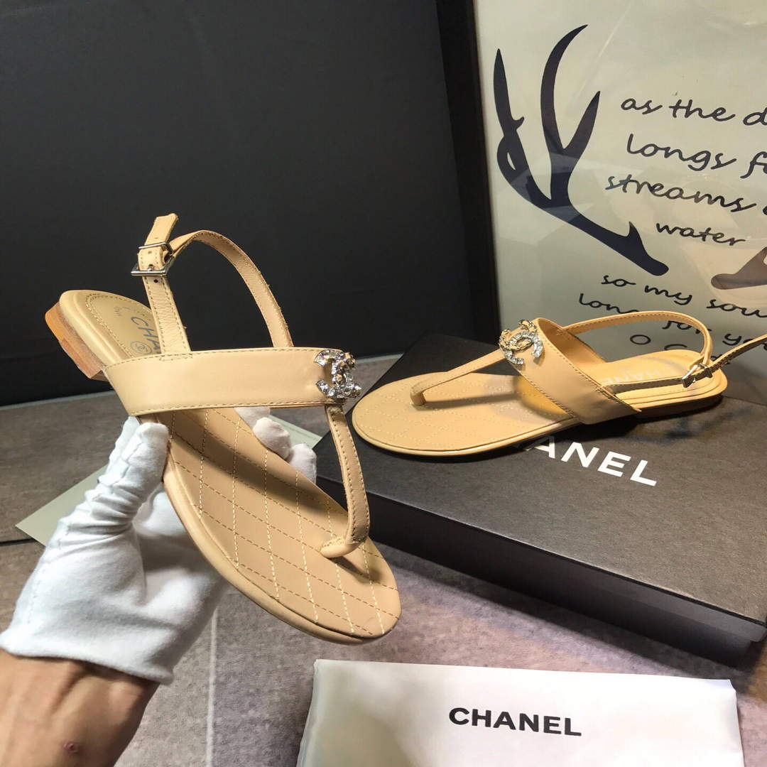 Chanel Women's Sandals Chanel Slippers Lambskin C90150 | chanel womens sandals chanel slippers lambskin 139