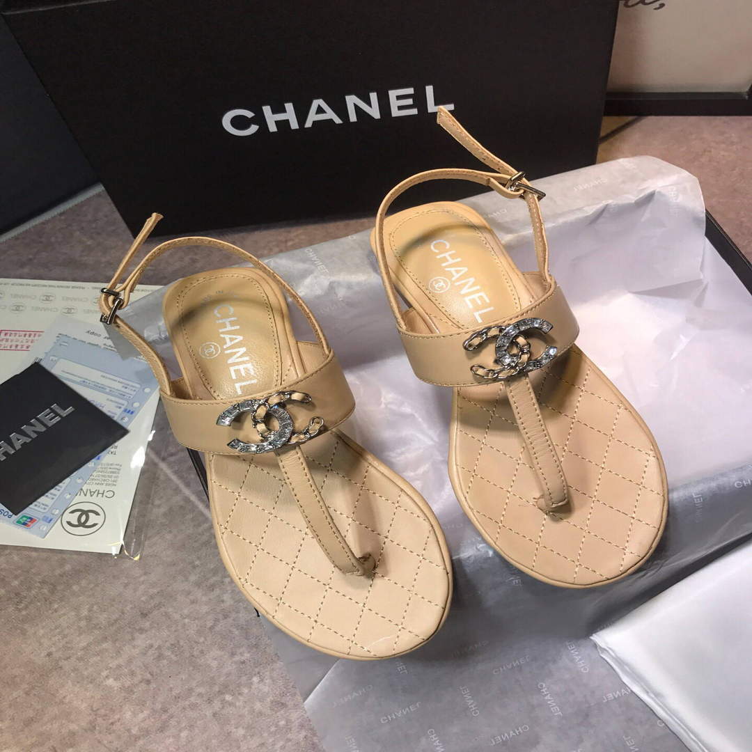 Chanel Women's Sandals Chanel Slippers Lambskin C90150 | chanel womens sandals chanel slippers lambskin 141