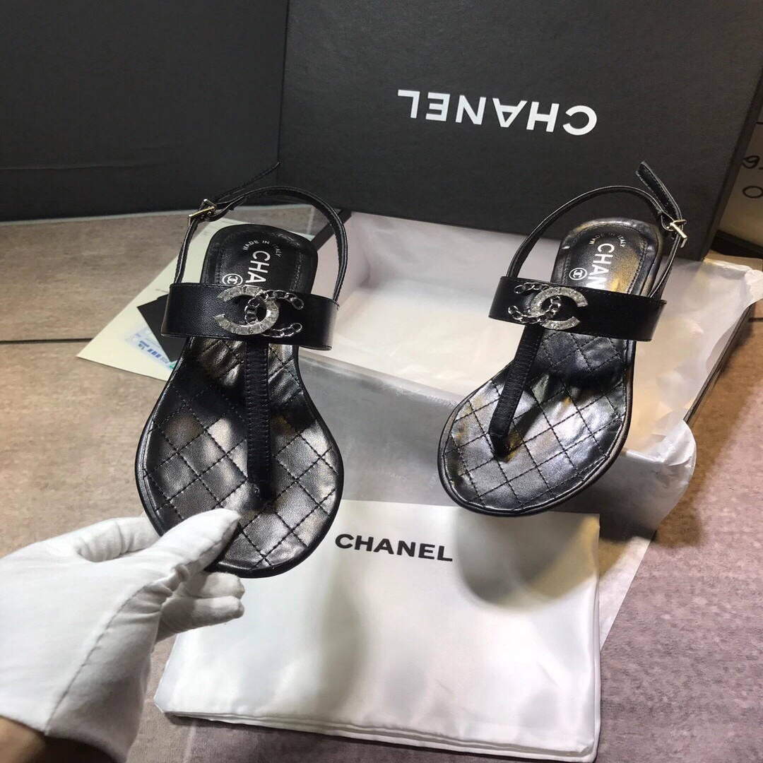 Chanel Women's Sandals Chanel Slippers Lambskin C90151 | chanel womens sandals chanel slippers lambskin 147