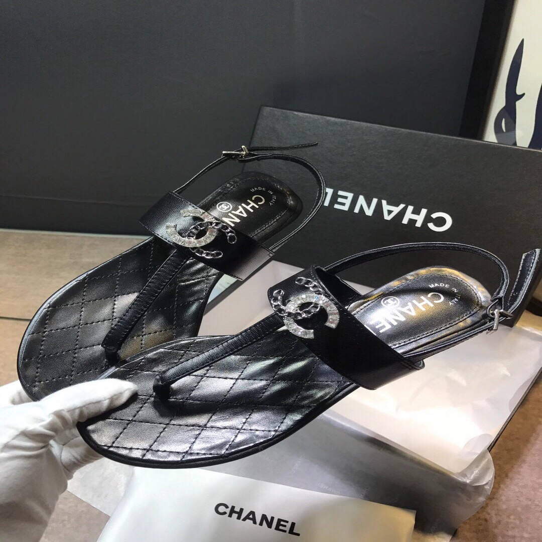 Chanel Women's Sandals Chanel Slippers Lambskin C90151 | chanel womens sandals chanel slippers lambskin 148