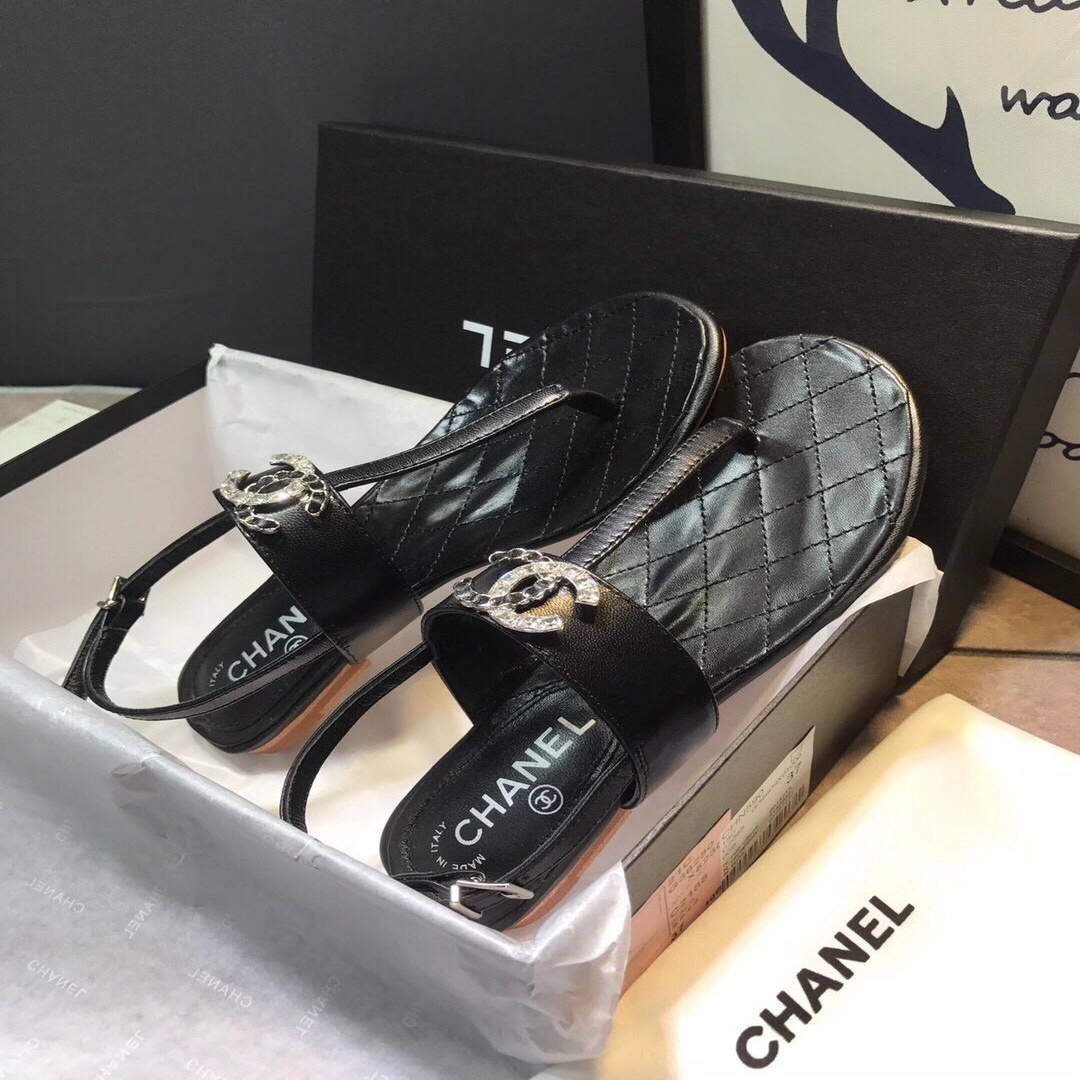 Chanel Women's Sandals Chanel Slippers Lambskin C90151 | chanel womens sandals chanel slippers lambskin 149