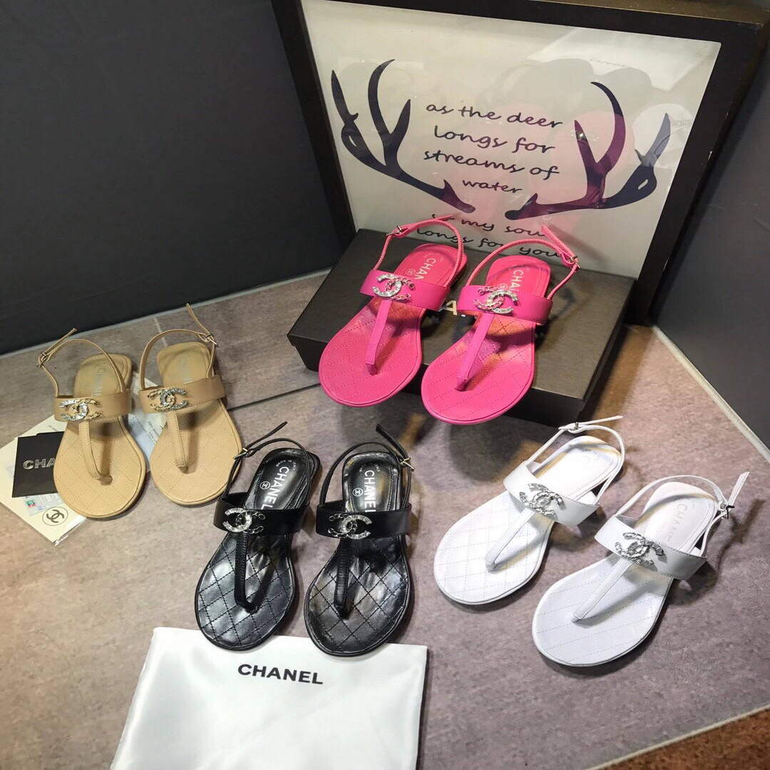 Chanel Women's Sandals Chanel Slippers Lambskin C90151 | chanel womens sandals chanel slippers lambskin 153