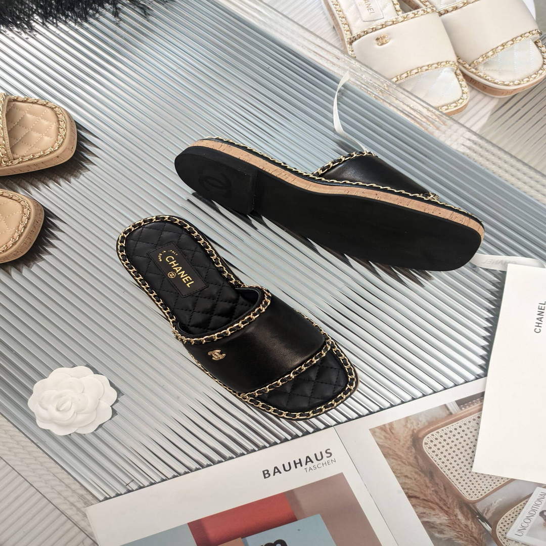 Chanel Women's Sandals Chanel Slippers Lambskin C90136 | chanel womens sandals chanel slippers lambskin 16