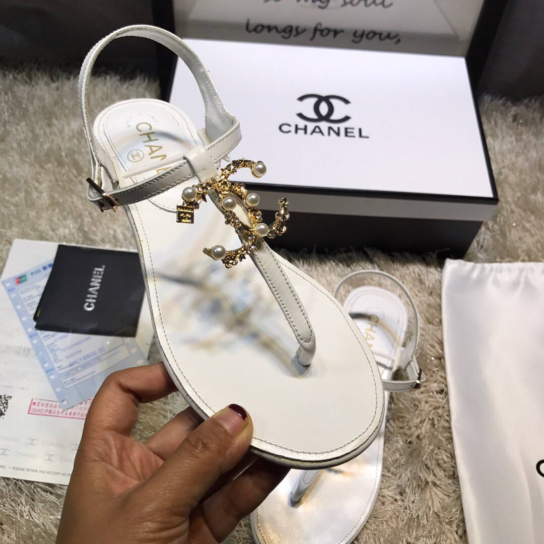 Chanel Women's Sandals Chanel Slippers Lambskin C90152 | chanel womens sandals chanel slippers lambskin 161