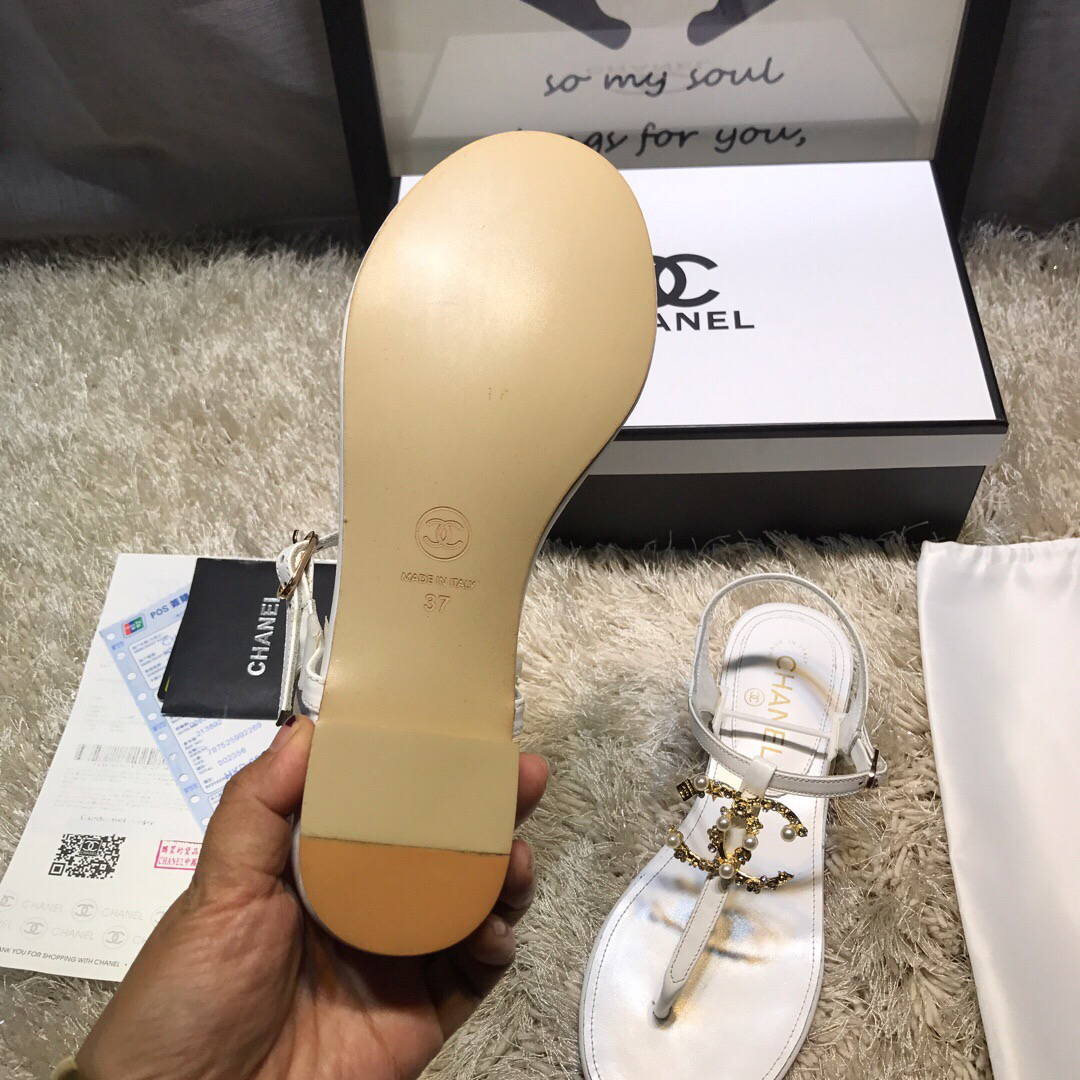 Chanel Women's Sandals Chanel Slippers Lambskin C90152 | chanel womens sandals chanel slippers lambskin 163
