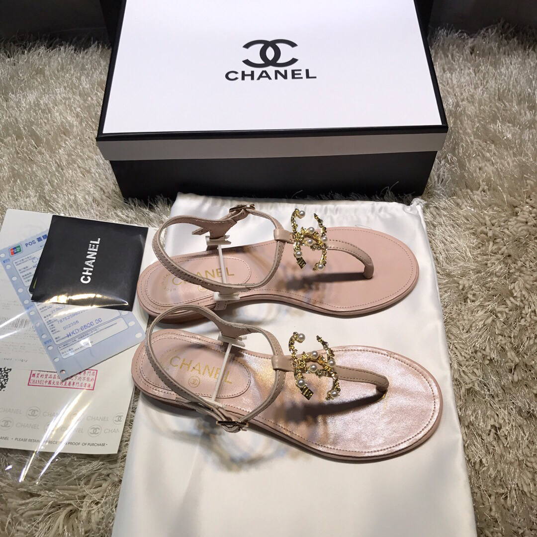 Chanel Women's Sandals Chanel Slippers Lambskin C90153 | chanel womens sandals chanel slippers lambskin 173