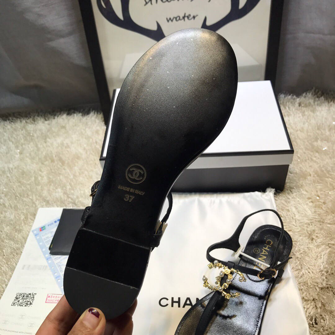 Chanel Women's Sandals Chanel Slippers Lambskin C90155 | chanel womens sandals chanel slippers lambskin 191