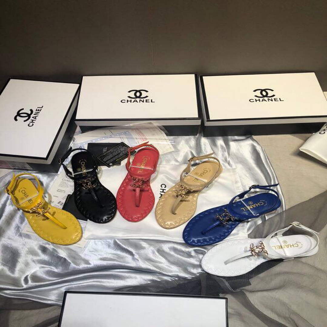 Chanel Women's Sandals Chanel Slippers Lambskin C90156 | chanel womens sandals chanel slippers lambskin 196
