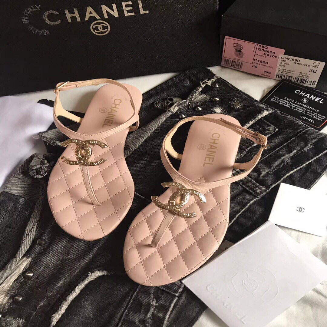 Chanel Women's Sandals Chanel Slippers Lambskin C90162 | chanel womens sandals chanel slippers lambskin 261