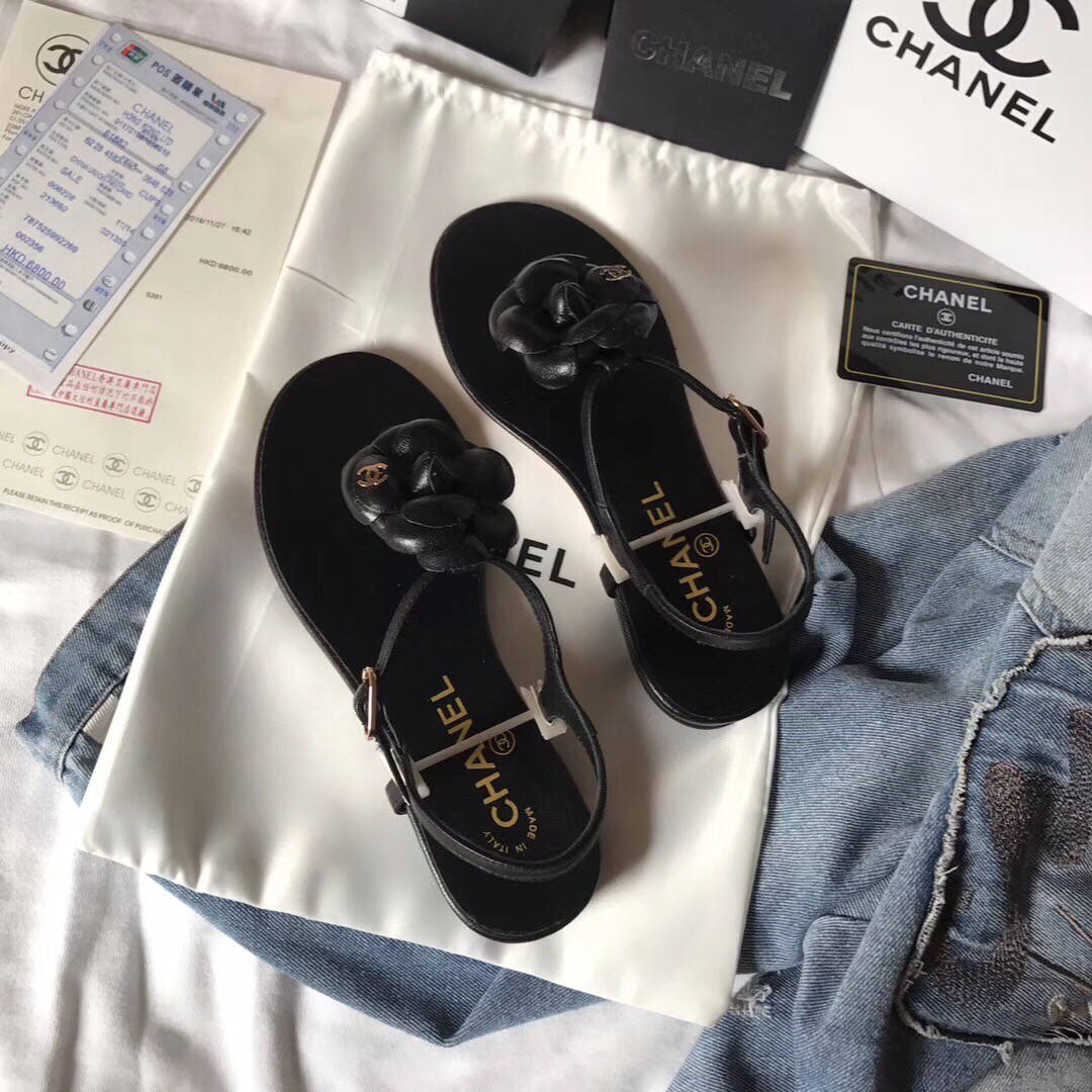 Chanel Women's Sandals Chanel Slippers Lambskin C90168 | chanel womens sandals chanel slippers lambskin 316